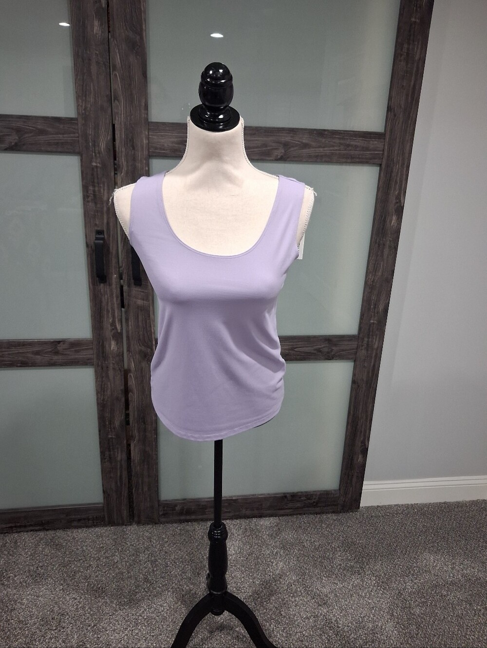 Chicos  Sleeveless Microfiber Scoop Neck Tank Size 0 / Sm NWT